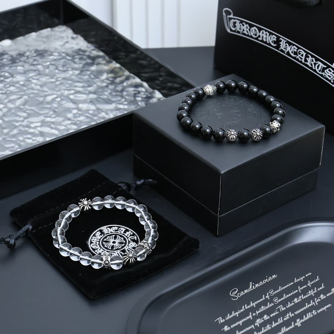 Chrome Hearts Beaded Bracelet Set Chrome Hearts Beaded Bracelet Set